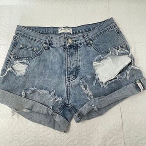 One Teaspoon Denim Shorts Sz 27